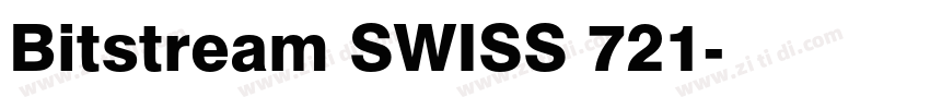 Bitstream SWISS 721字体转换